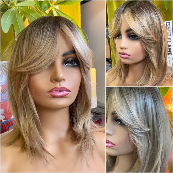 Short classy mixed blonde wig - Picture 1 of 16